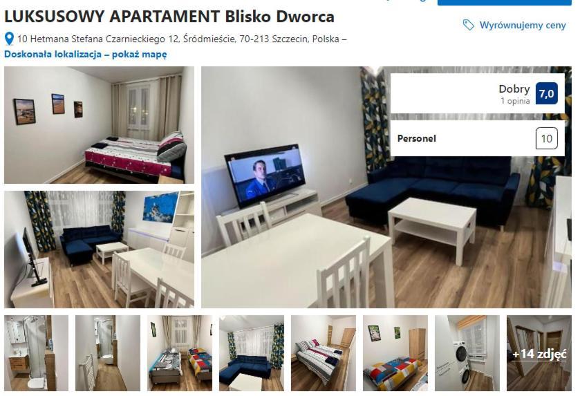 Luksusowy Apartament Przy Dworcu Szczecin Exterior foto